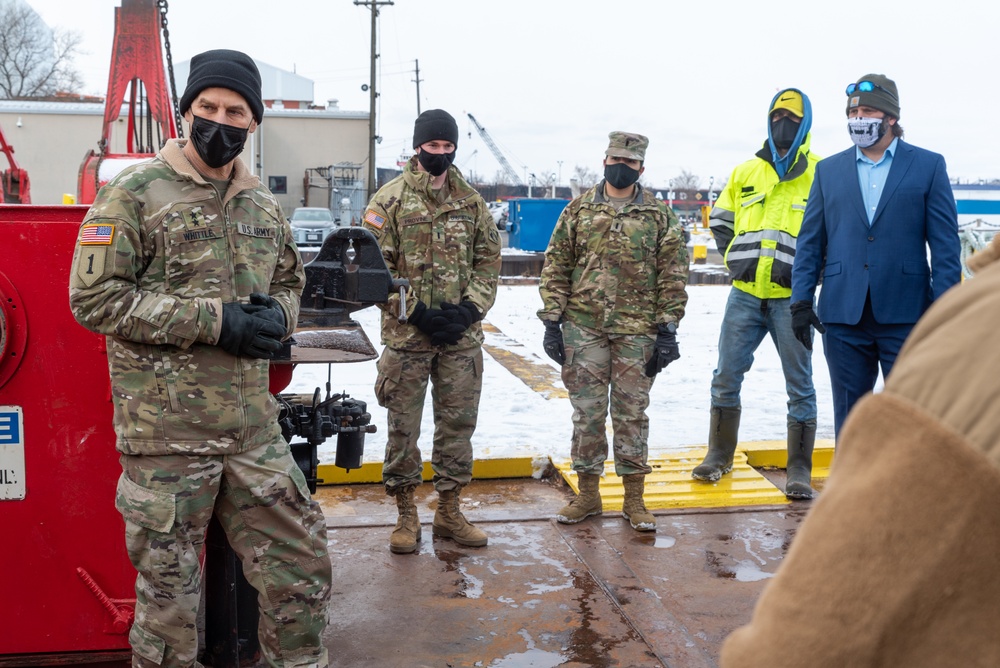 Major General Robert F. Whittle, Jr. visits the USACE Buffalo District's Cleveland field office