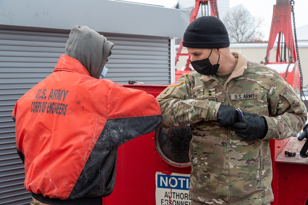 Major General Robert F. Whittle, Jr. visits the USACE Buffalo District's Cleveland field office