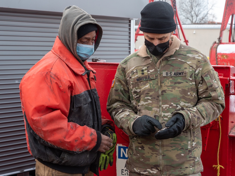 Major General Robert F. Whittle, Jr. visits the USACE Buffalo District's Cleveland field office