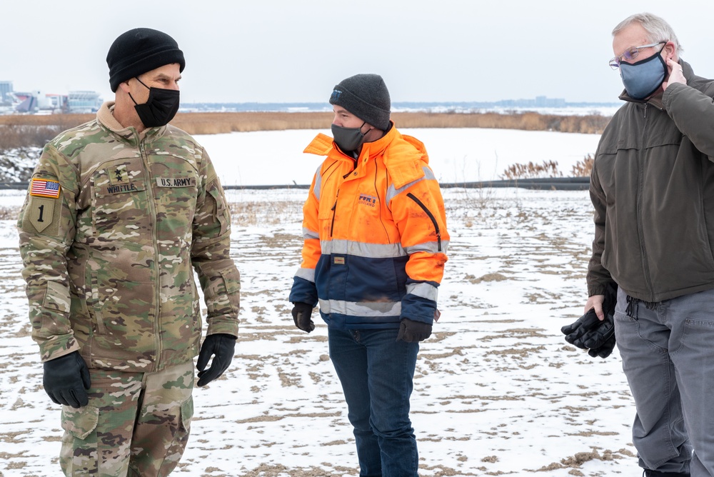 Major General Robert F. Whittle, Jr. visits the USACE Buffalo District's Cleveland field office