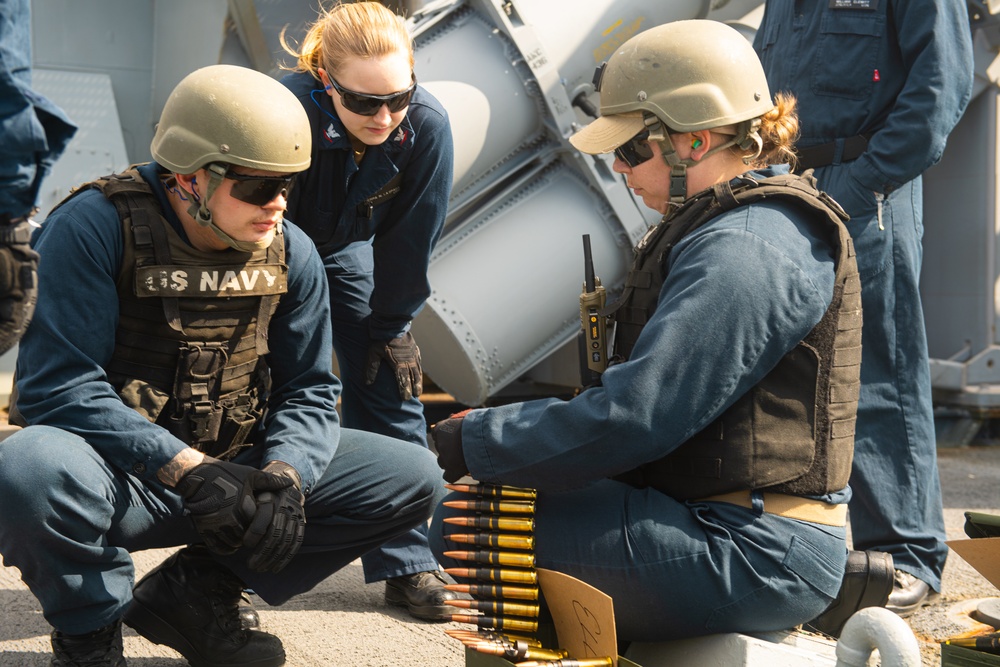 USS Mahan Ammunition Handling