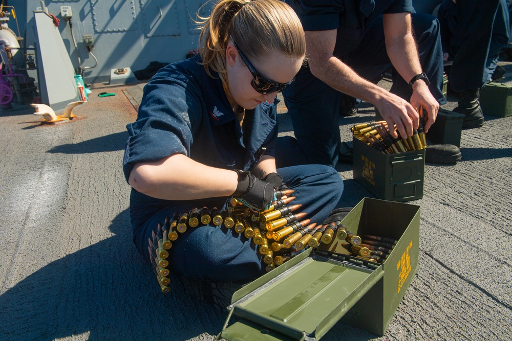 USS Mahan Ammunition Handling