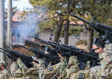 Ceremony at Osan Commemorates 70 years of Battle at Hill 180