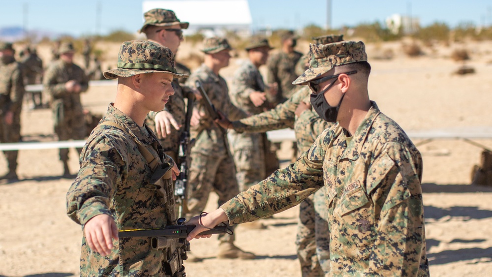 11th MEU Marines conduct evacuation control center training