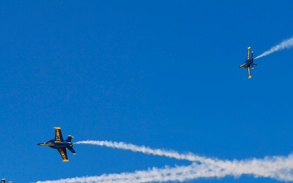Blue Angeles perform at the Festival of Flight