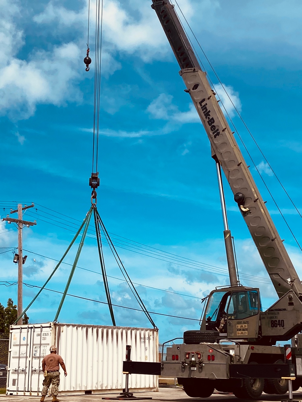 NMCB 11 Tests Crane During BEEP