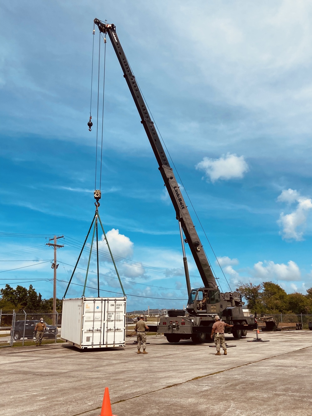 NMCB 11 Tests Crane During BEEP