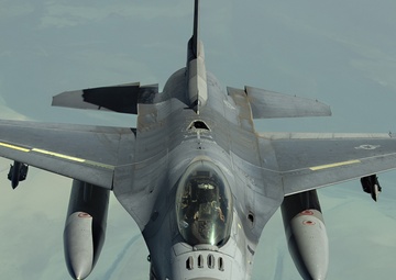 908th EARS aerial refuels F-15Es, F-16Cs