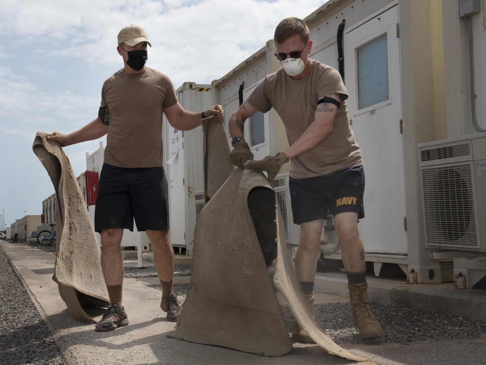 Billeting Team Cleans Up Camp Lemonnier Housing