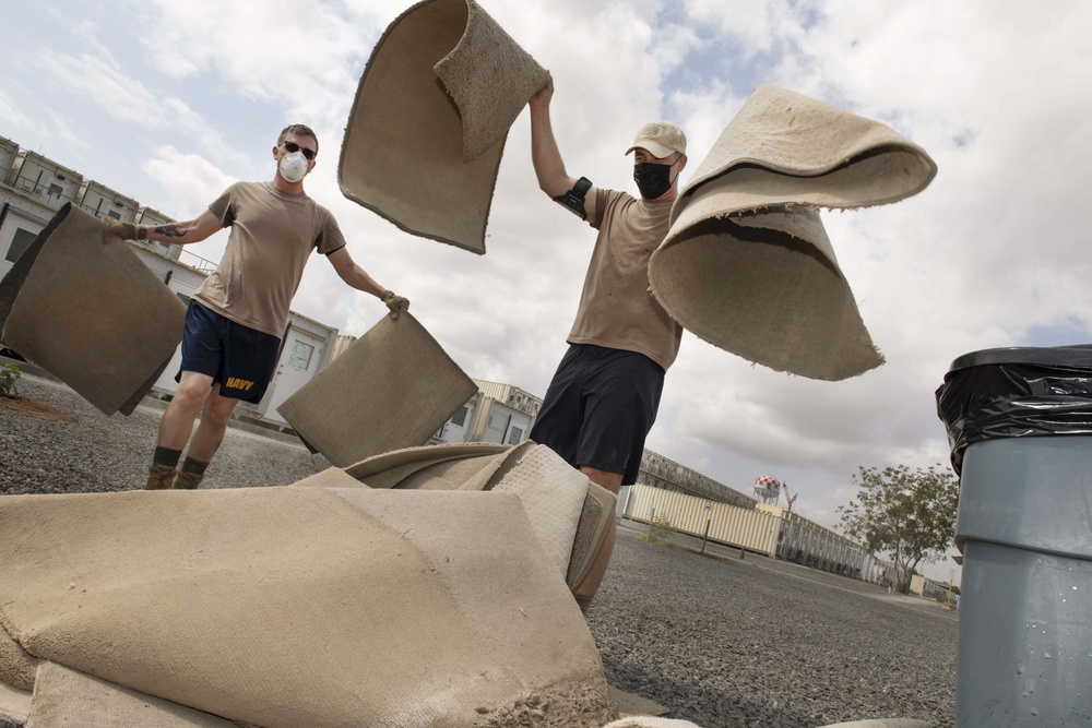 Billeting Team Cleans Up Camp Lemonnier Housing