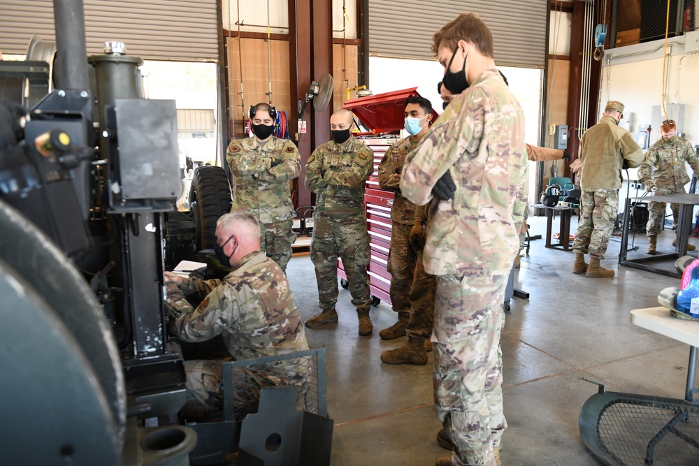 20th Civil Engineer Squadron trains at the 145th Airlift Wing Regional Training Site