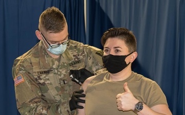 National Guard working together to protect troops through continuing vaccination process