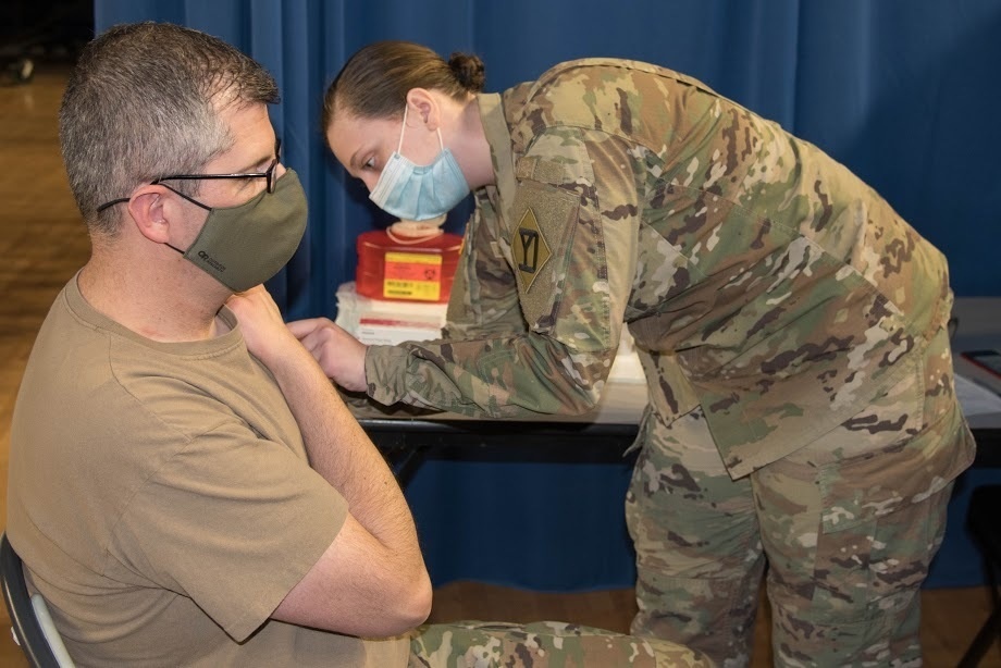 National Guard working together to protect troops through continuing vaccination process