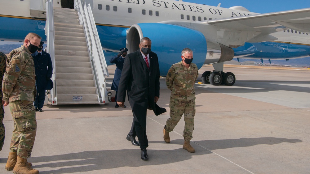 Secretary of Defense makes first visit to Peterson AFB