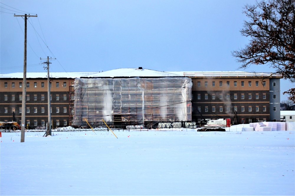 Construction of modern, new Army barracks continues at Fort McCoy