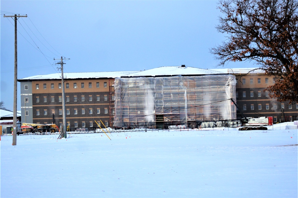 Construction of modern, new Army barracks continues at Fort McCoy