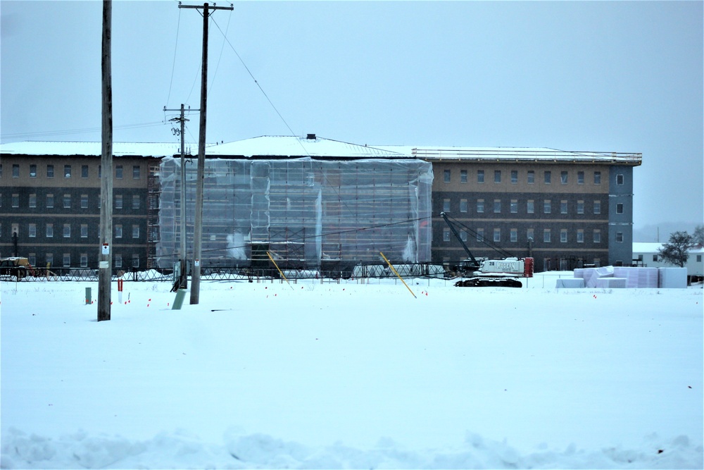 Construction of modern, new Army barracks continues at Fort McCoy