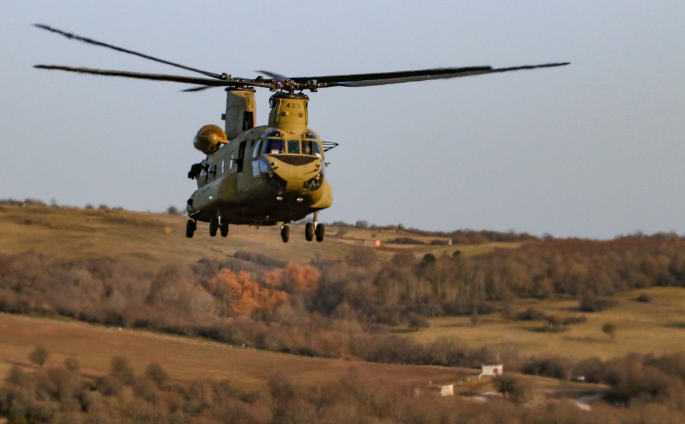 Chinook flying