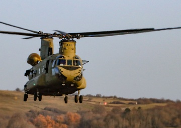Chinook flying