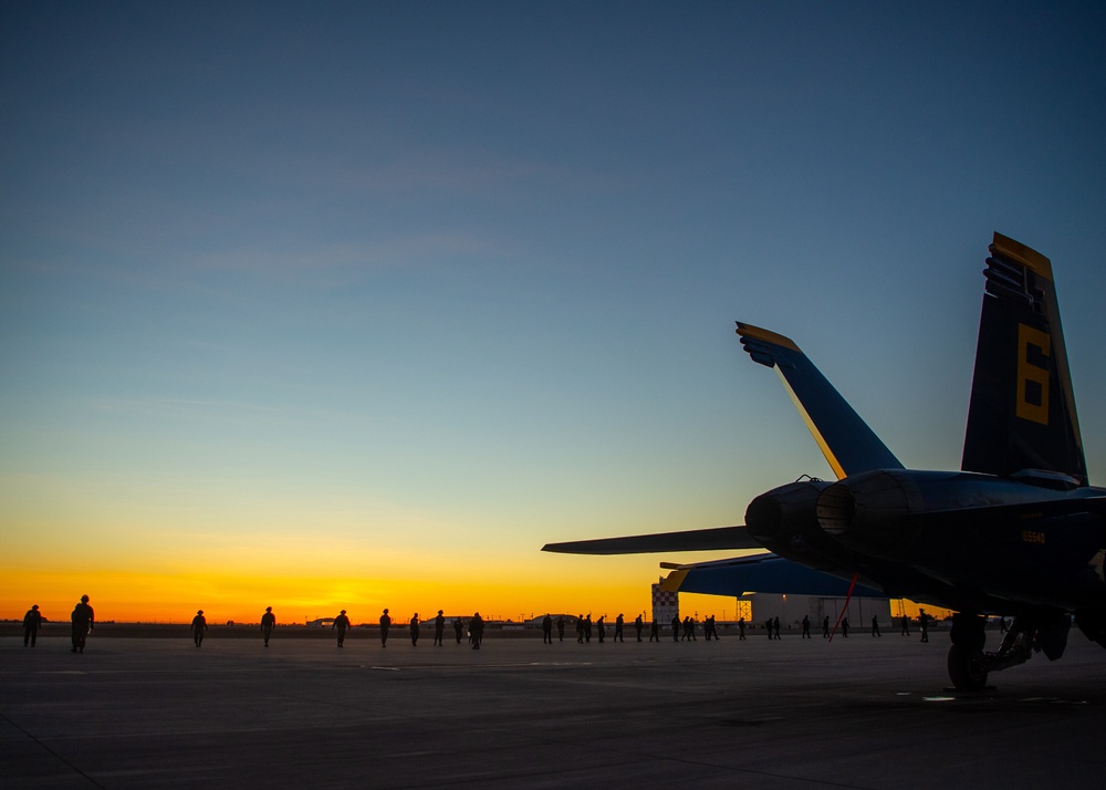 Blue Angels Flight Over NAF El Centro