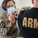 US Army Nurse Administers Covid-19 Vaccine to Retirees