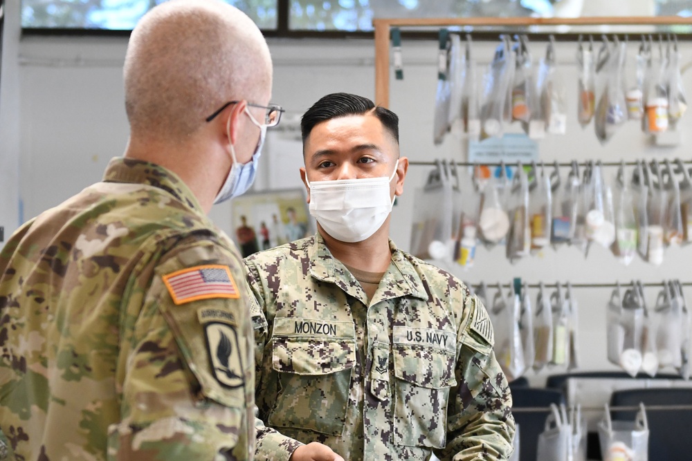 HM2 Monzon showed LTG Place the pharmacy refill area