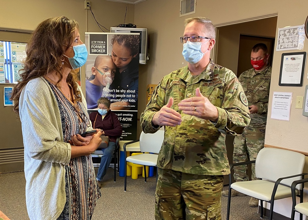 Nebraska Adjutant General visits West Central District Health Department