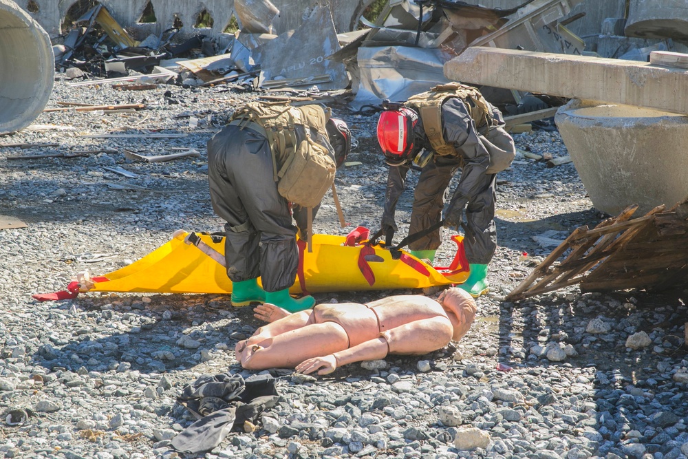 CBIRF Marines with Alpha Compnay conduct Extractathon