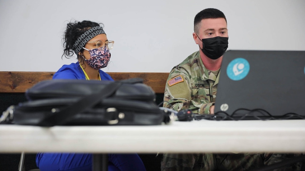 Indiana National Guard operates a mobile vaccine unit with IDOH