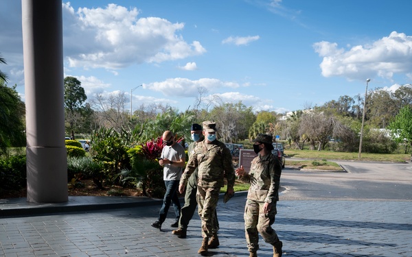 TF-SE federal vaccination site personnel arrive in Tampa