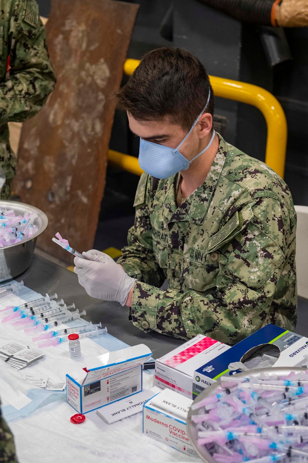 USS America Receives COVID-19 Vaccine