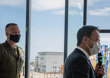Col. Lance Lewis and Yoshihiko Fukuda co-sign Atago Humanitarian Assistance Local Implementation Agreement