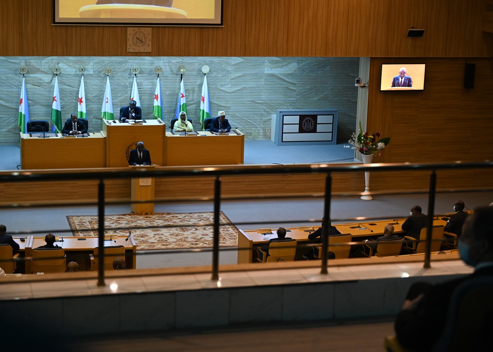 CJTF-HOA leadership attends National Assembly in Djibouti