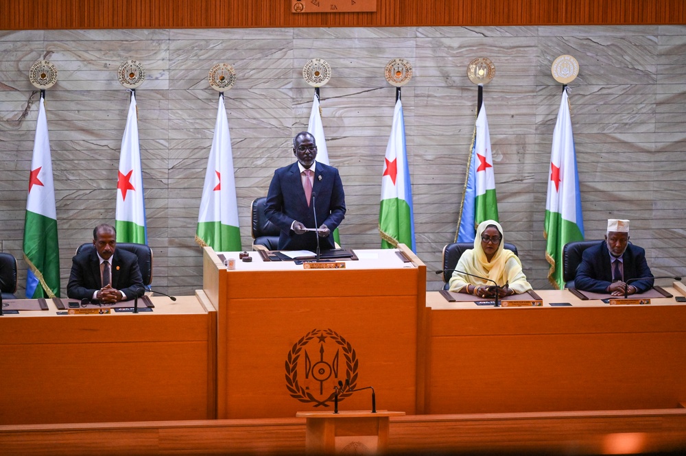 CJTF-HOA leadership attends National Assembly in Djibouti