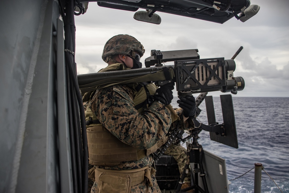 2nd LAAD, 31st MEU conducts live fire exercise from Mark VI