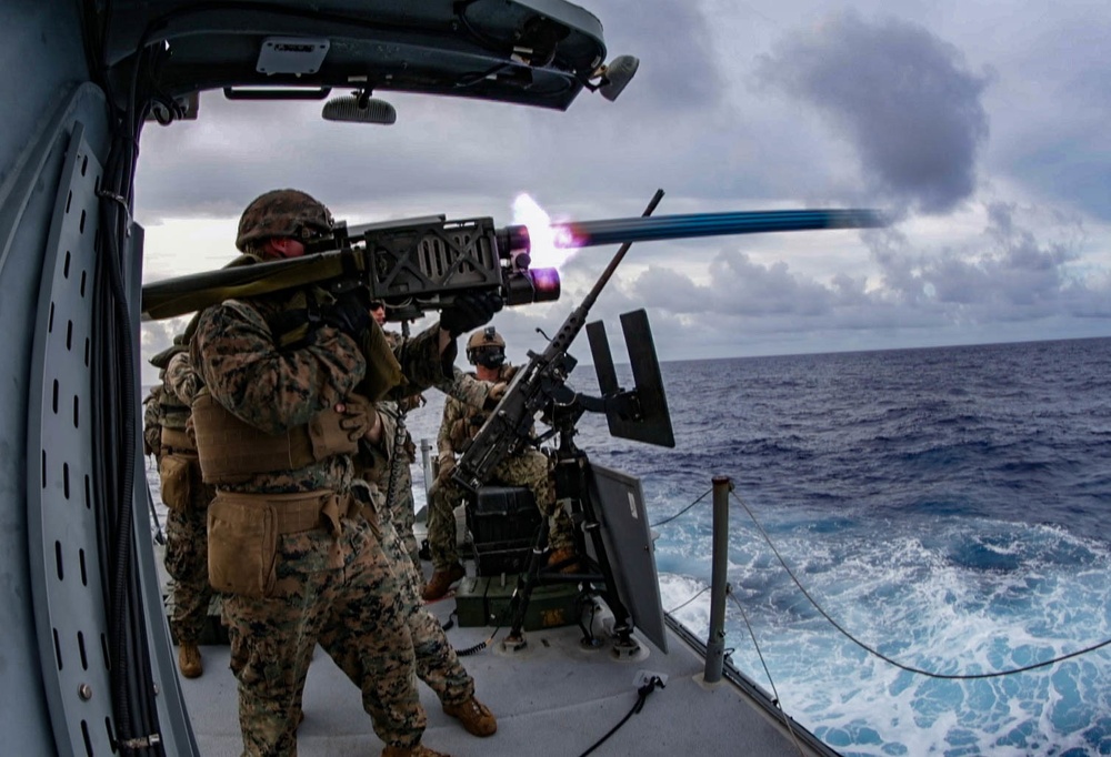 2nd LAAD, 31st MEU conducts live fire exercise from Mark VI