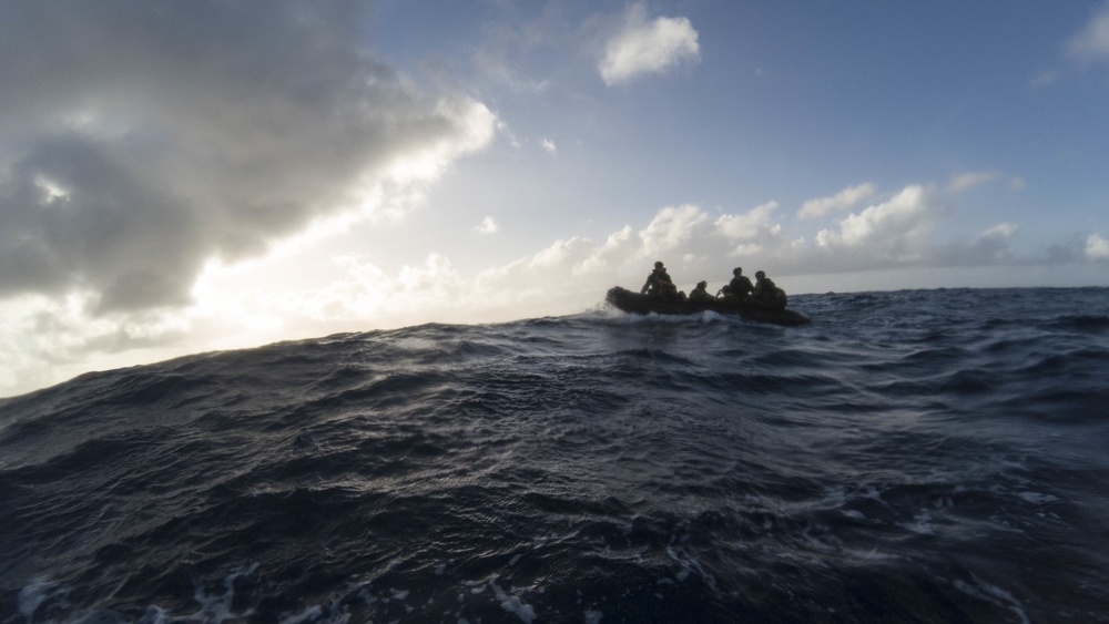 BLT 3/4 launches near the coast of Peleliu