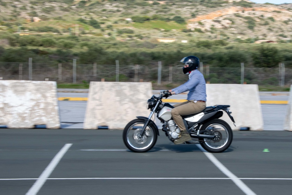 Motorcycle Basic Riding Training at NSA Souda Bay