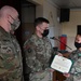 Alaska Army National Guard Sergeant Staff Sergeant Jennessymae Buendia, 297th Regional Support Group, receives an Army Commendation Medal.