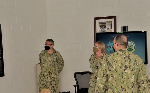 NAVIFOR Force Master Chief Twiford Visits CIWT and IWTC Corry Station, Observes and Discusses IW Training