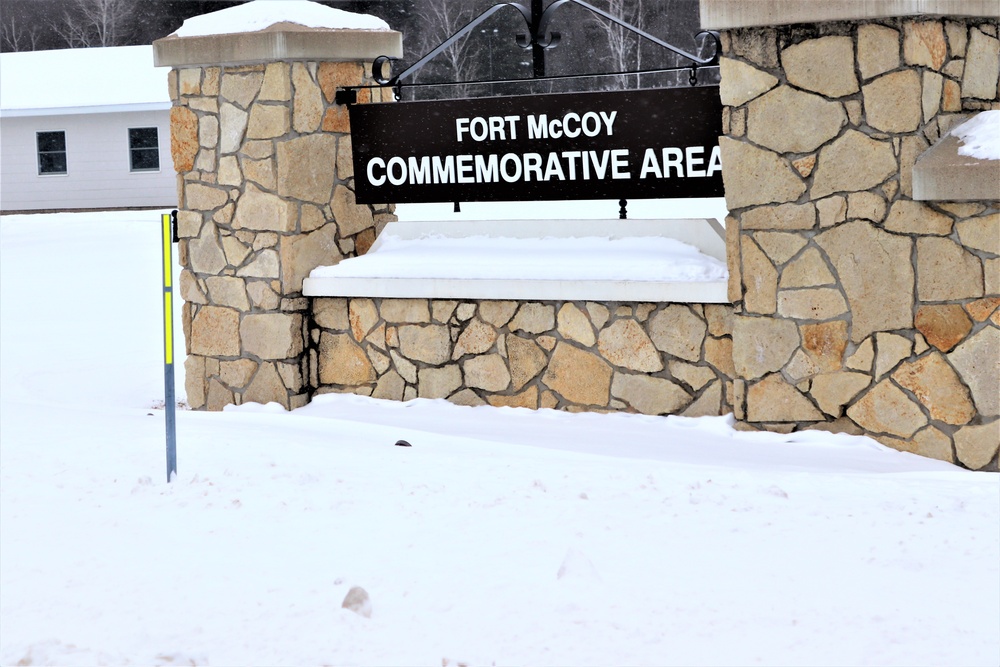 Winter views at Fort McCoy's Commemorative Area