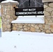 Winter views at Fort McCoy's Commemorative Area