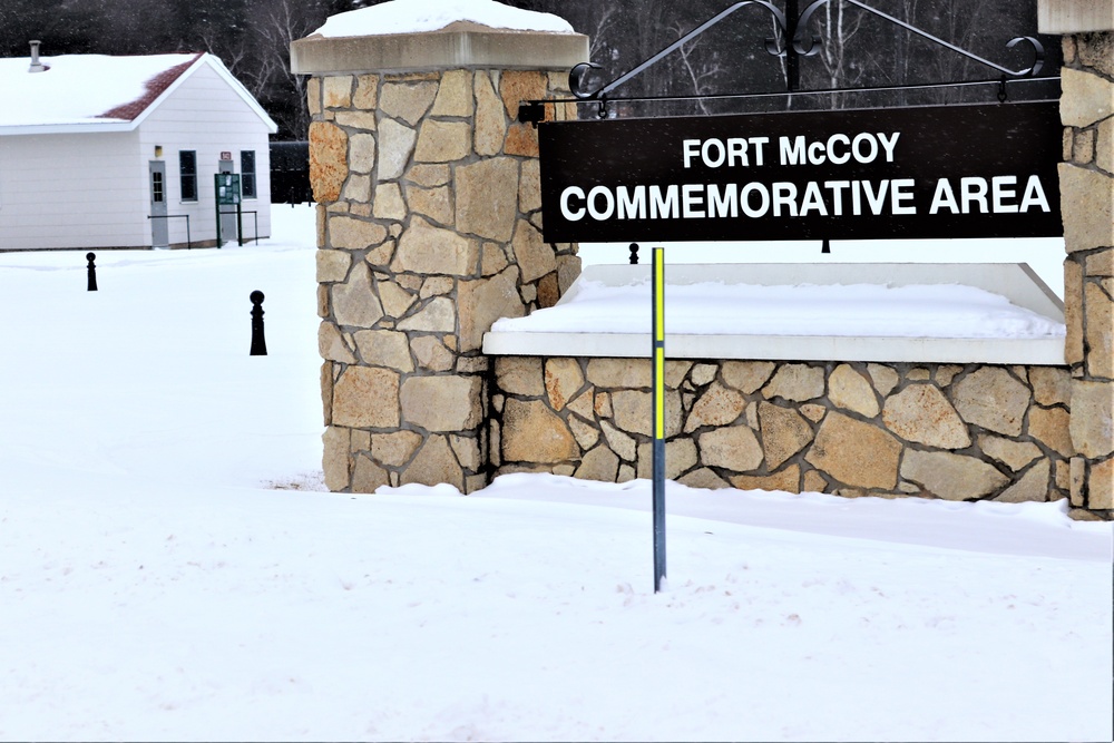 Winter views at Fort McCoy's Commemorative Area