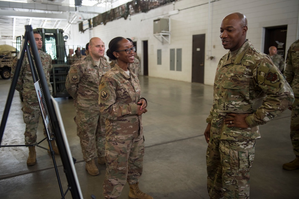 CMSAF Wright visits Devil Raiders