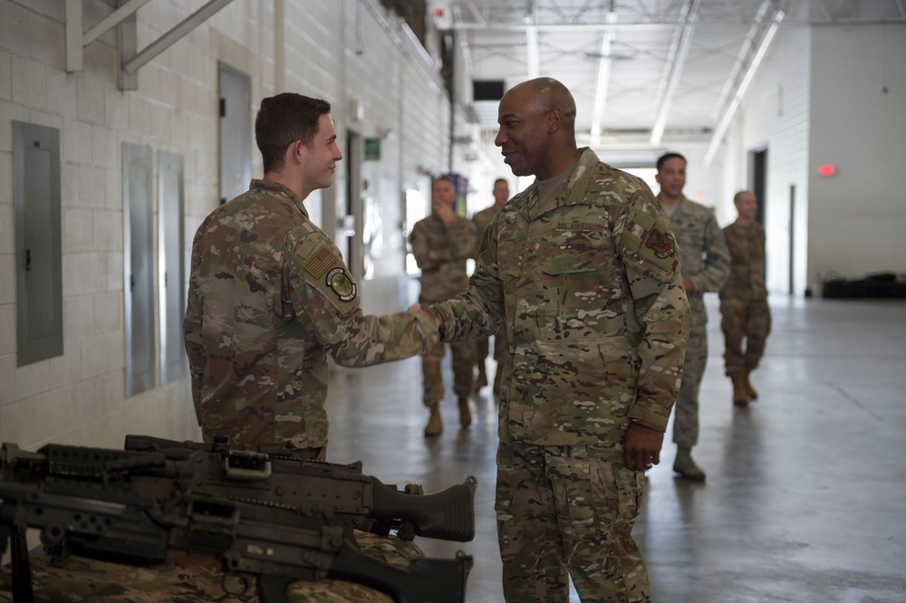 CMSAF Wright visits Devil Raiders