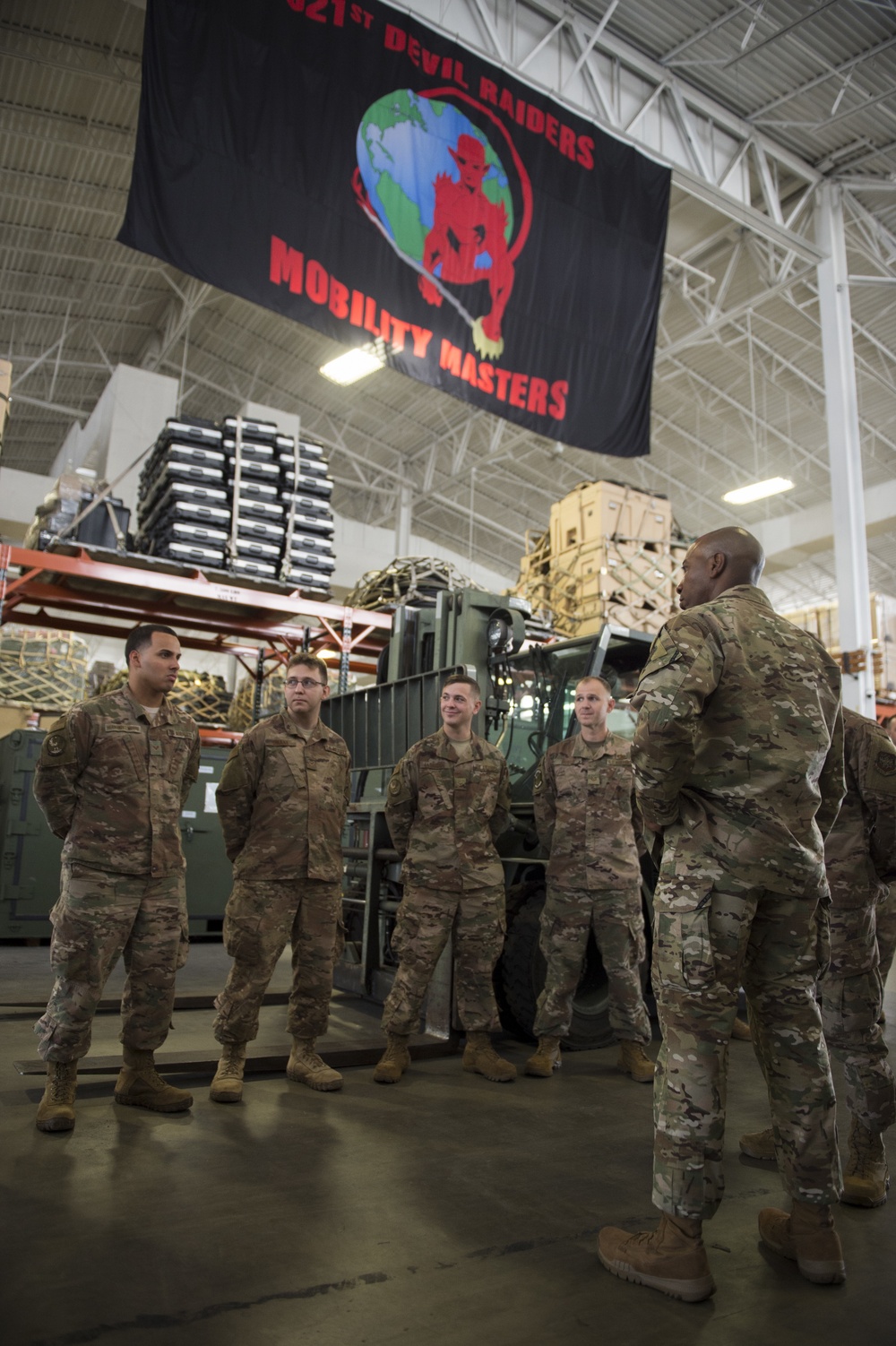 CMSAF Wright visits Devil Raiders