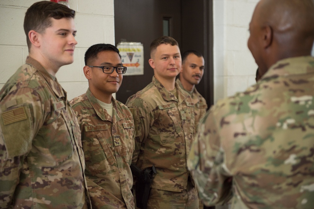 CMSAF Wright visits Devil Raiders