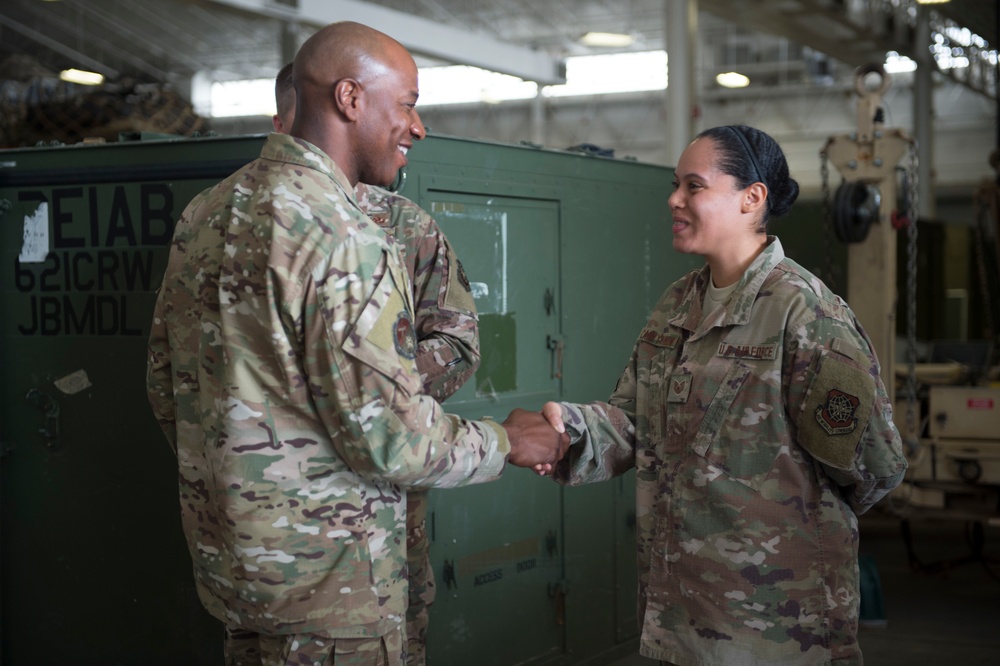 CMSAF Wright visits Devil Raiders