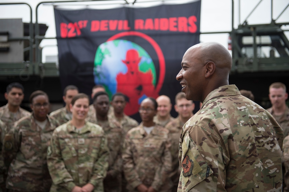 CMSAF Wright visits Devil Raiders