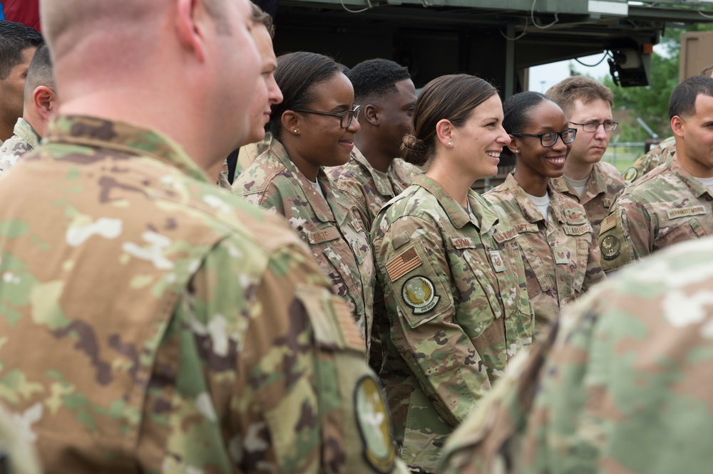 CMSAF Wright visits Devil Raiders